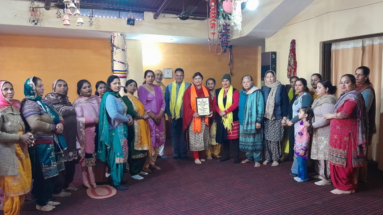 Madam Sarita Sharma was honored for becoming the coordinator of the Congress party from Ludhiana West Constituency